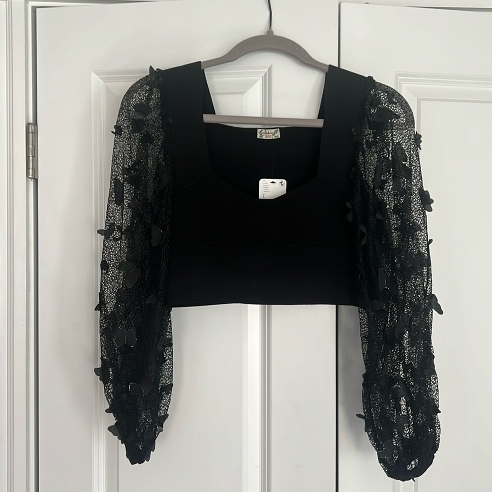 Free People Butterfly Crop Top